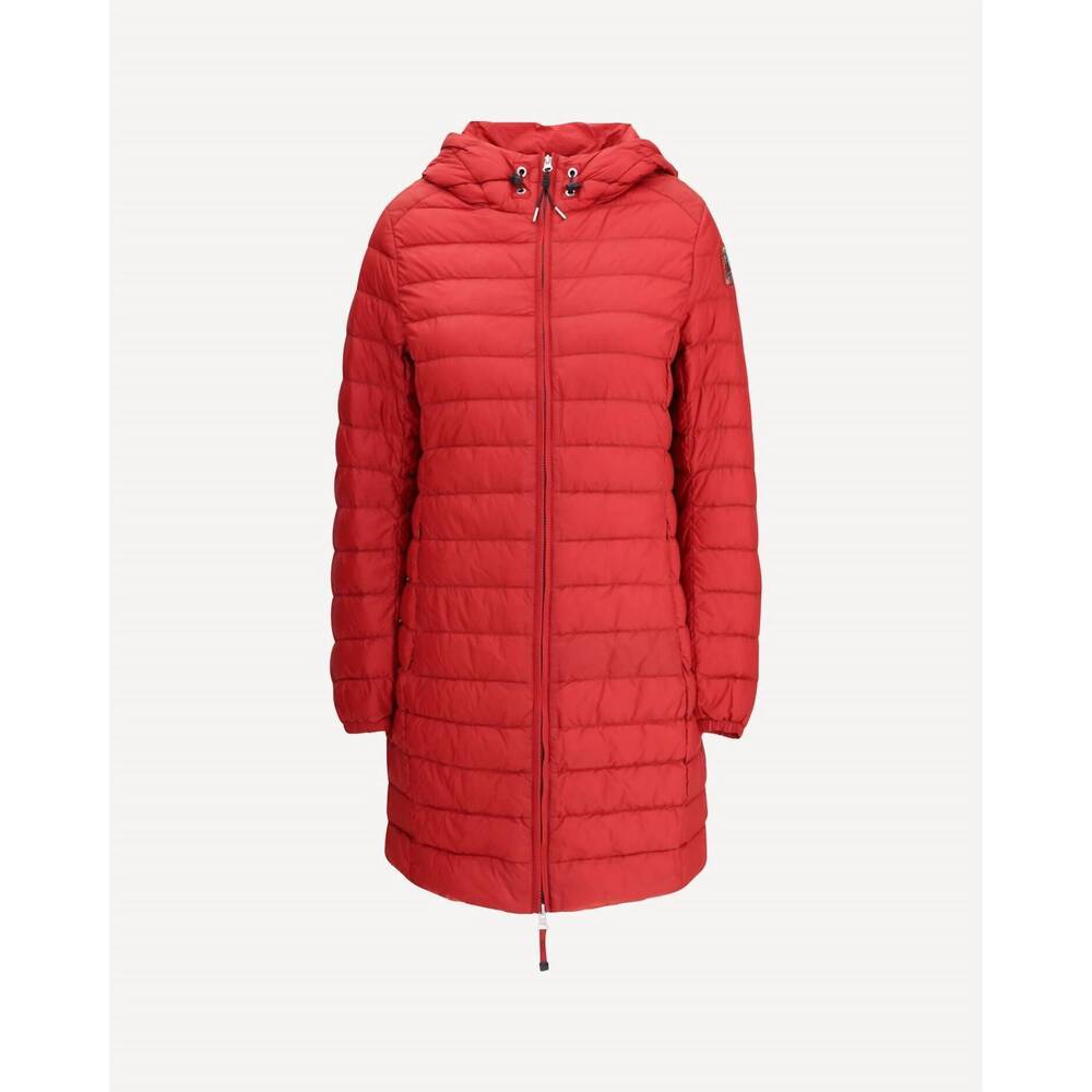 NEW PARAJUMPERS women's meredith hooded down jacket in rio red